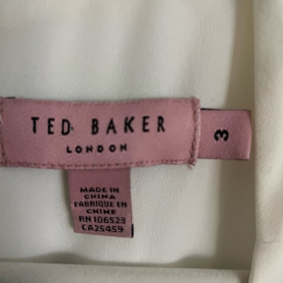 Ted Baker Tiered and Beaded Mini Dress Size M L - Picture 3 of 5